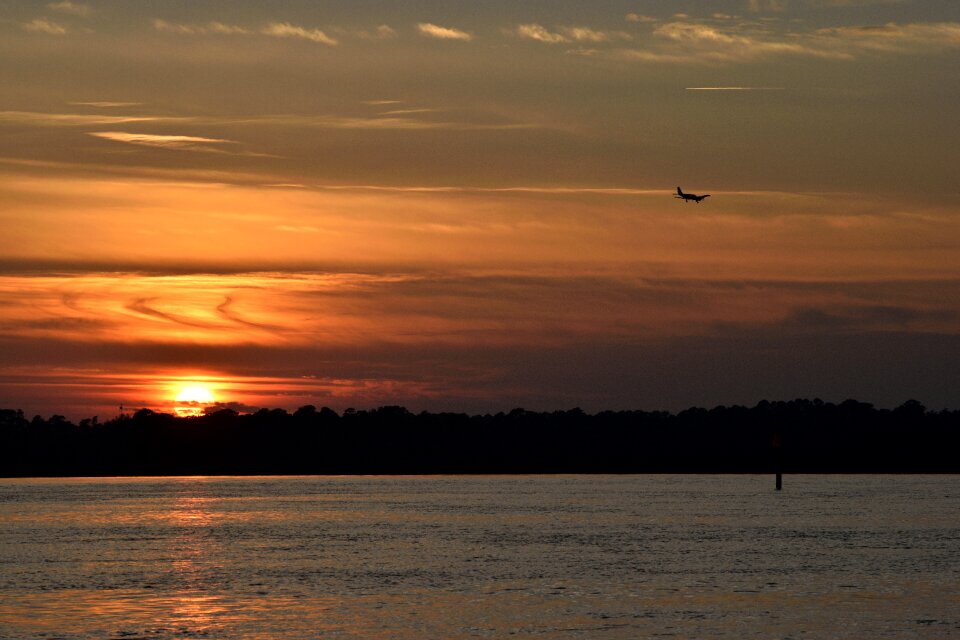 Nature airplane river