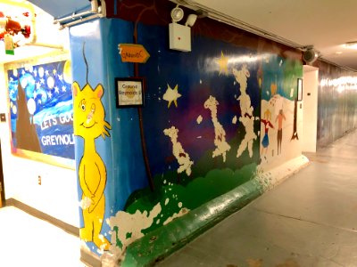 Mural, Basement Passageway, Reynolds Hall, North Carolina … 