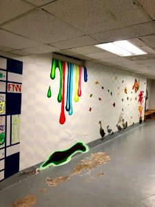 Mural, Basement Passageway, Watts Hall, North Carolina Sch… 