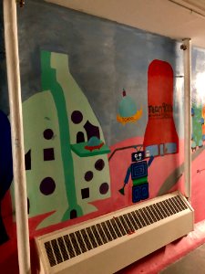 Mural, Basement Passageway, Reynolds Hall, North Carolina … 