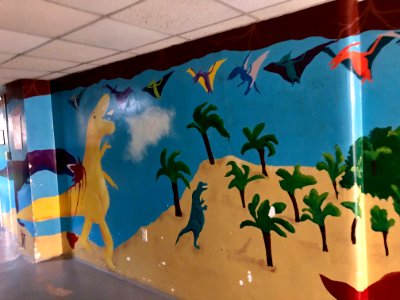 Mural, Basement Passageway, Reynolds Hall, North Carolina … 