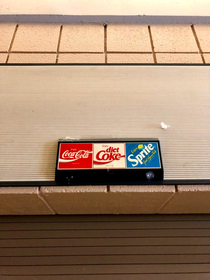 Old Coca-Cola Logos, Physical Education Center, North Caro… 