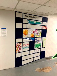 Mural, Basement Passageway, Watts Hall, North Carolina Sch… 