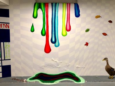 Mural, Basement Passageway, Watts Hall, North Carolina Sch… 