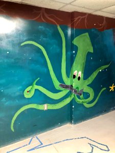 Mural, Basement Passageway, Reynolds Hall, North Carolina … 