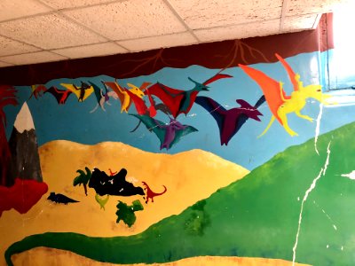 Mural, Basement Passageway, Reynolds Hall, North Carolina … 