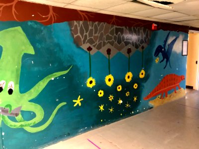 Mural, Basement Passageway, Reynolds Hall, North Carolina … 
