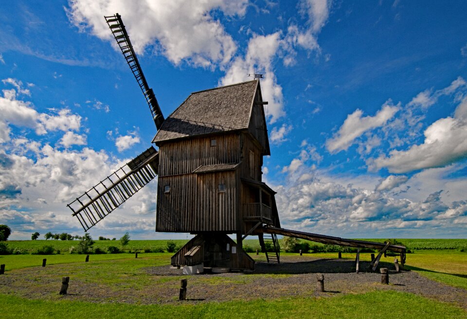 Thuringia germany germany windmill