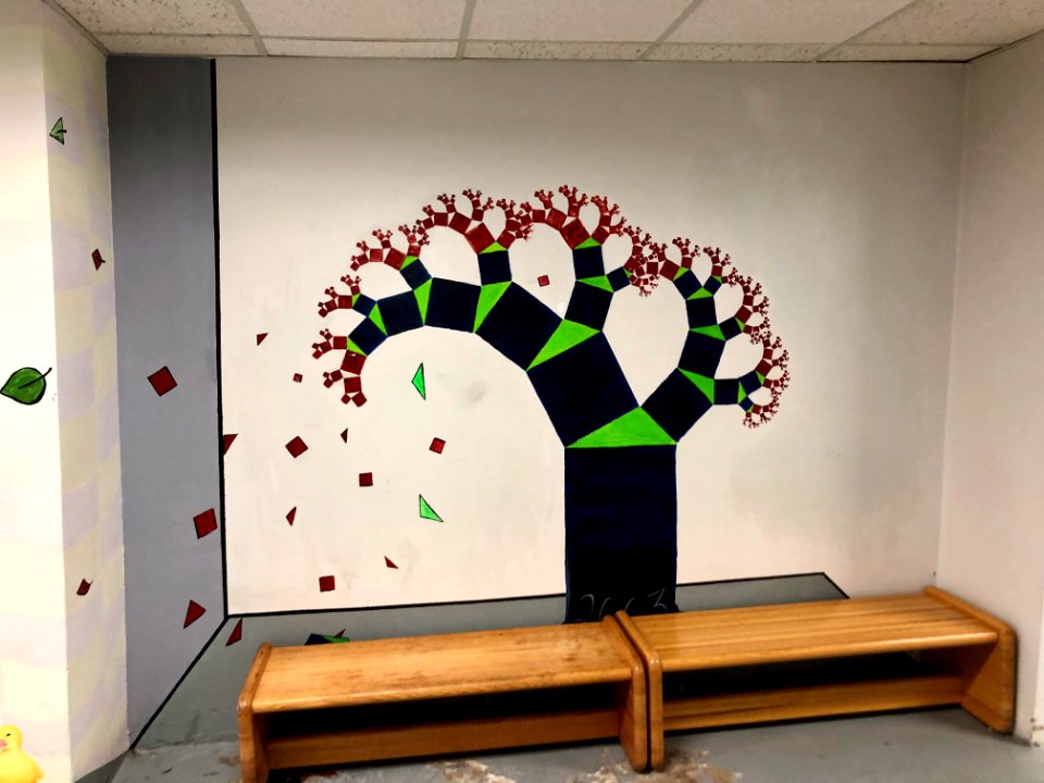 Mural, Basement Passageway, Watts Hall, North Carolina Sch… 
