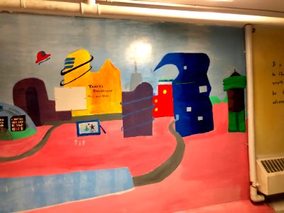 Mural, Basement Passageway, Reynolds Hall, North Carolina … 