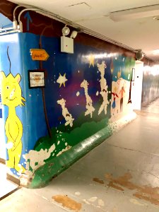 Mural, Basement Passageway, Reynolds Hall, North Carolina … 