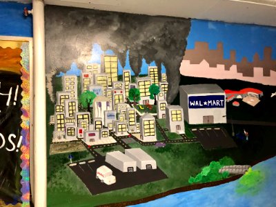 Mural, Basement Passageway, Reynolds Hall, North Carolina … 