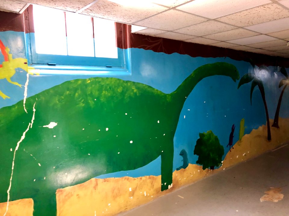 Mural, Basement Passageway, Reynolds Hall, North Carolina … 
