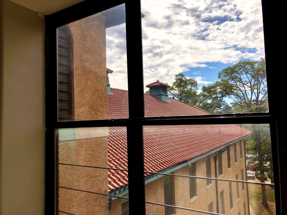 Beall Hall from Bryan Hall Stairwell, North Carolina Schoo… 