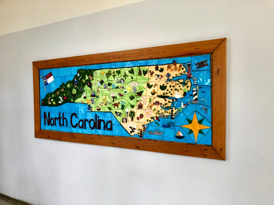 North Carolina Tile Mosaic, Breezeway, Reynolds Hall, Nort… 