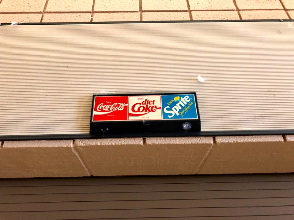 Old Coca-Cola Logos, Physical Education Center, North Caro… 