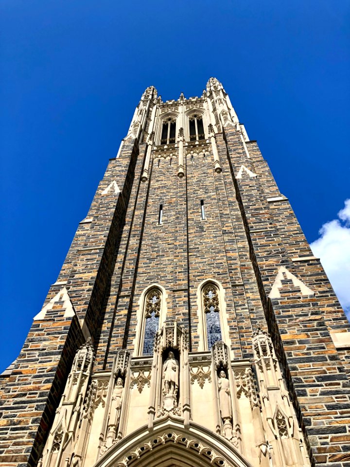 Tower, Duke Chapel, West Campus, Duke University, Durham, … 