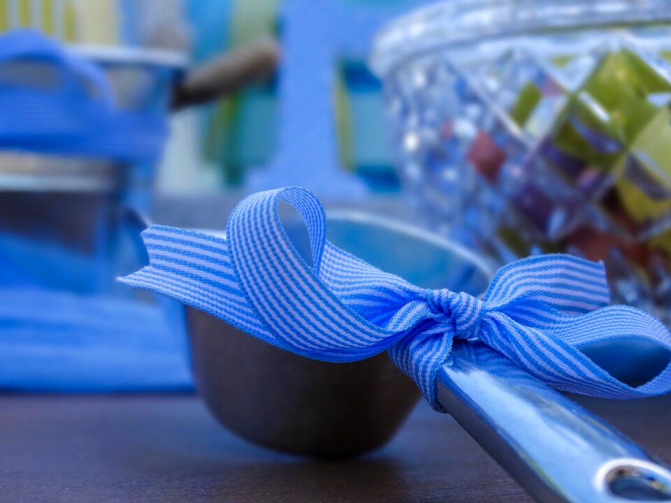 Ribbon sweet blue event