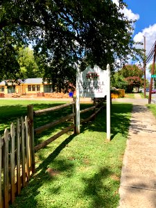 Burwell School Sign, Hillsborough, NC 