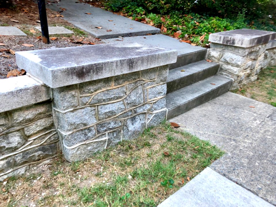 Stone Wall, Fisher Park Circle, Fisher Park, Greensboro, N… 