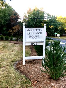 Sign, Dixon-Leftwich-Murphy House, Fisher Park, Greensboro… 