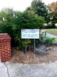 Mary Lynn Richardson Park Sign, Richardson Park, Greensbor… 