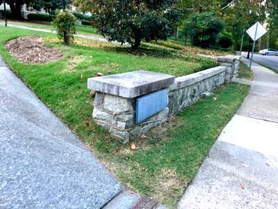 Stone Wall, Fisher Park Circle, Fisher Park, Greensboro, N… 