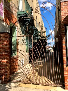 Gate, Elm Street, Greensboro, NC 