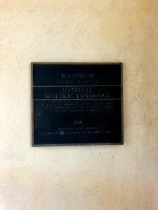 Historical Marker, Blandwood Mansion, Greensboro, NC 