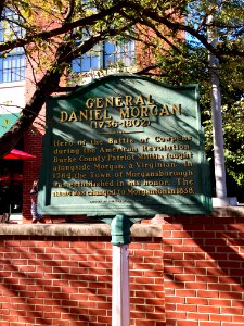 General Daniel Morgan Historical Marker, Morganton, NC 