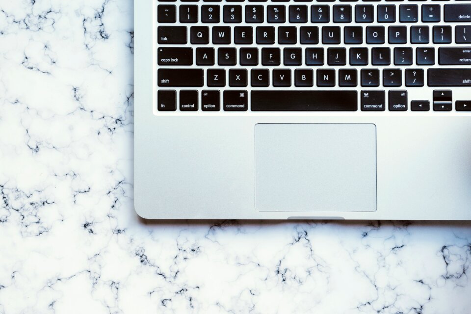 Keyboard marble desk