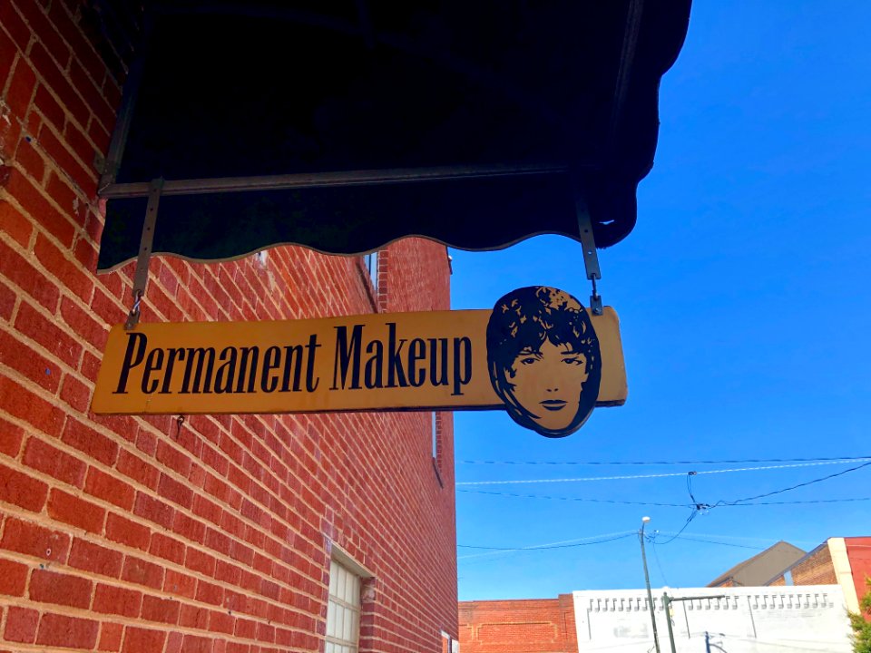 Permanent Makeup Sign, Morganton, NC 