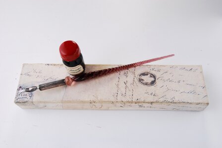 Inkpot antique pen