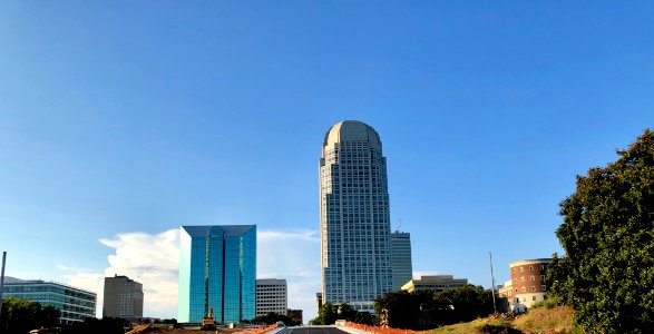Skyline from Liberty Street, Old Salem, Winston-Salem, NC 