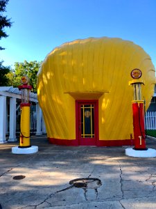 Shell-Shaped Shell Service Station, Waughtown, Winston-Sal… 
