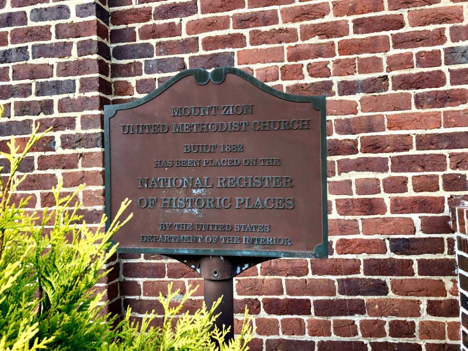 Historical Marker, Mount Zion Methodist Church, Crabtree, … 