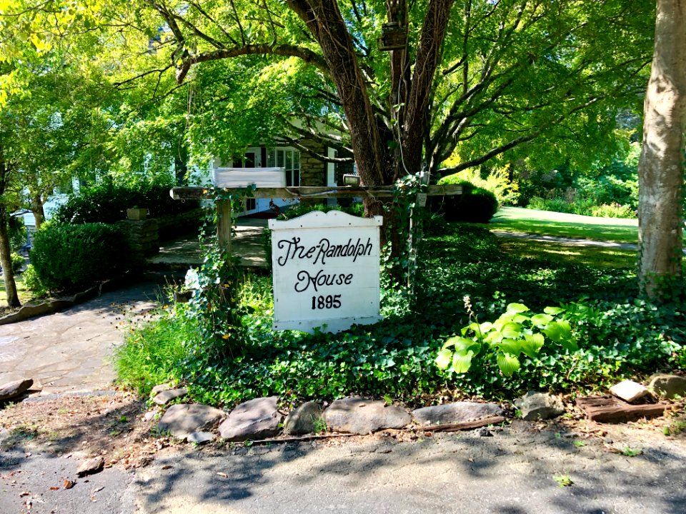 Sign, Frye-Randolph House, Bryson City, NC 