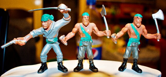 Childhood plastic miniature