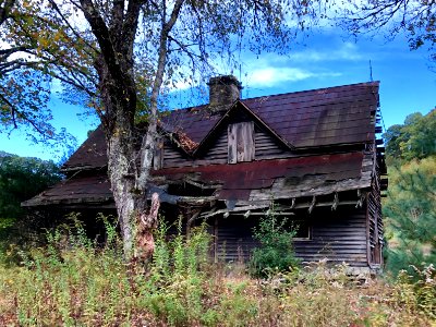 Abandoned Farmhouse, Cullowhee Mountain Road, Erastus, NC 