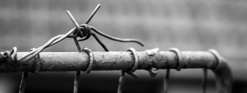 Defense fence metal photo