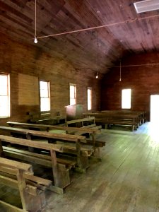 Interior, Smokemont (Oconaluftee) Baptist Church, Great Sm… 