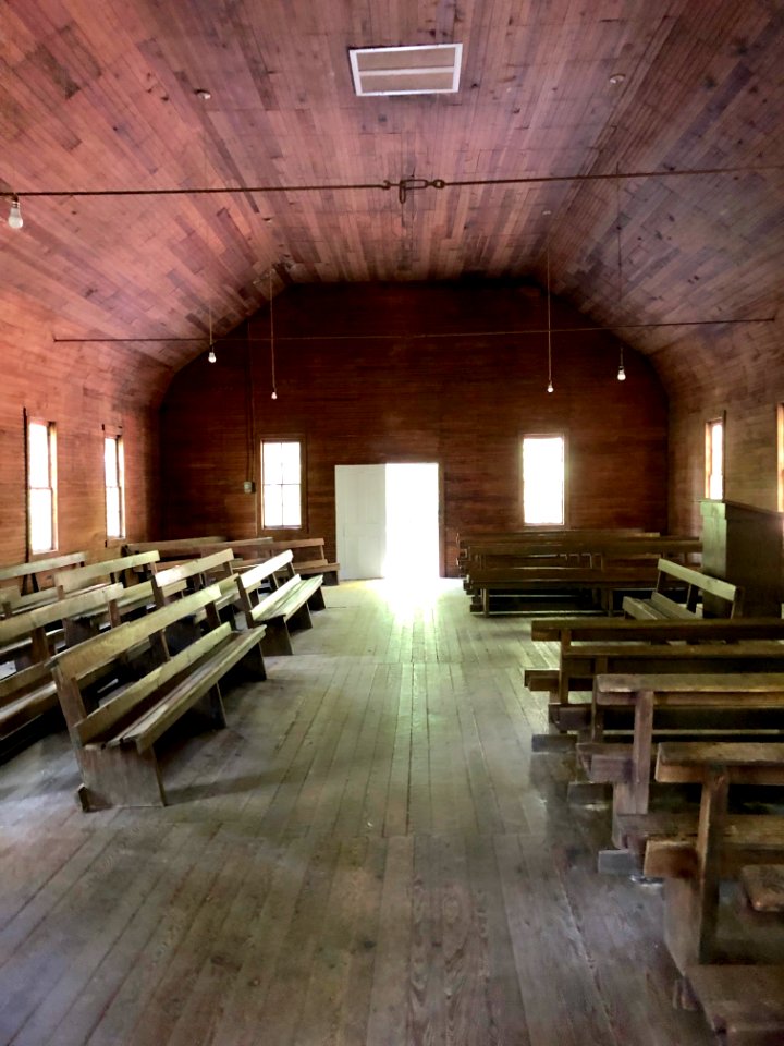 Interior, Smokemont (Oconaluftee) Baptist Church, Great Sm… 