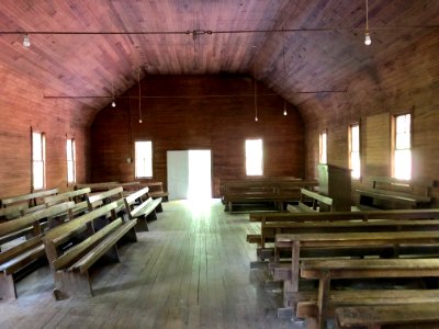 Interior, Smokemont (Oconaluftee) Baptist Church, Great Sm… 