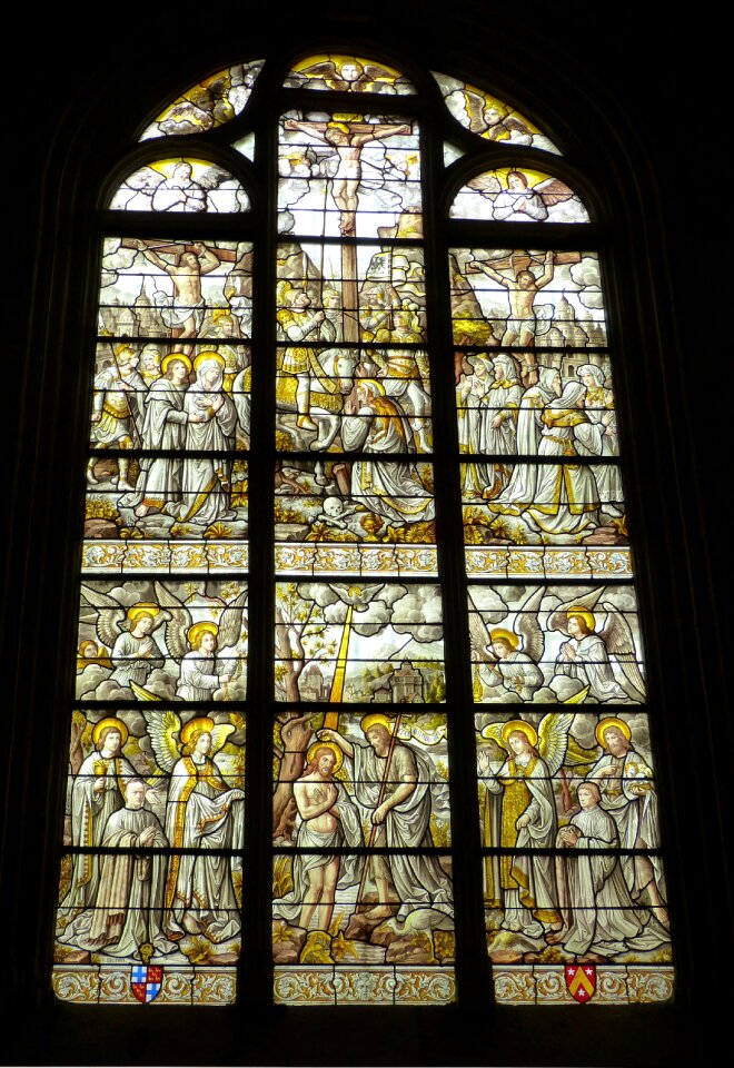 Stained glass image bible