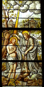 Stained glass image bible