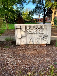 Sign, Durham School of The Arts (Old Durham High School), … 