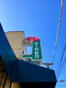 Elmo's Diner Sign, Old West Durham, Durham, NC 