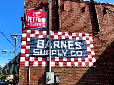 Barnes Supply Company Sign, Old West Durham, Durham, NC 