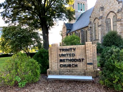 Sign, Trinity United Methodist Church, Durham, NC 