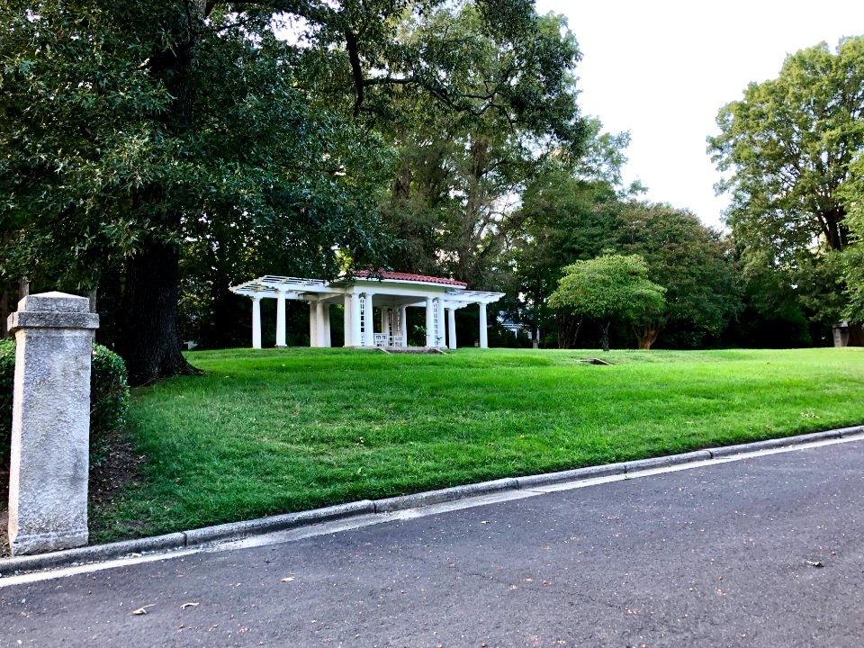 Gazebo, John Sprunt Hill House, Morehead Hill, Durham, NC 